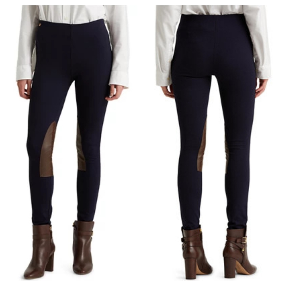 Polo Ralph Lauren Womens Blue Label Equestrian Riding Breeches Pants leggings M
